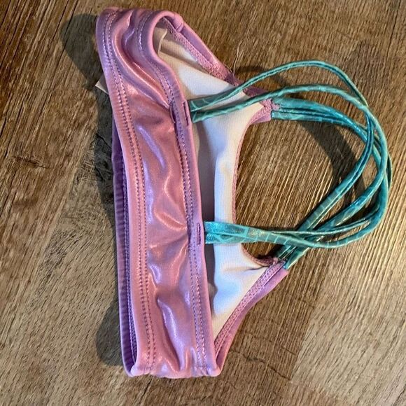 Wonder Nation Mermaid 3 Piece Swim Suit Bikini W Skirt Size 18 Months - Picture 10 of 11